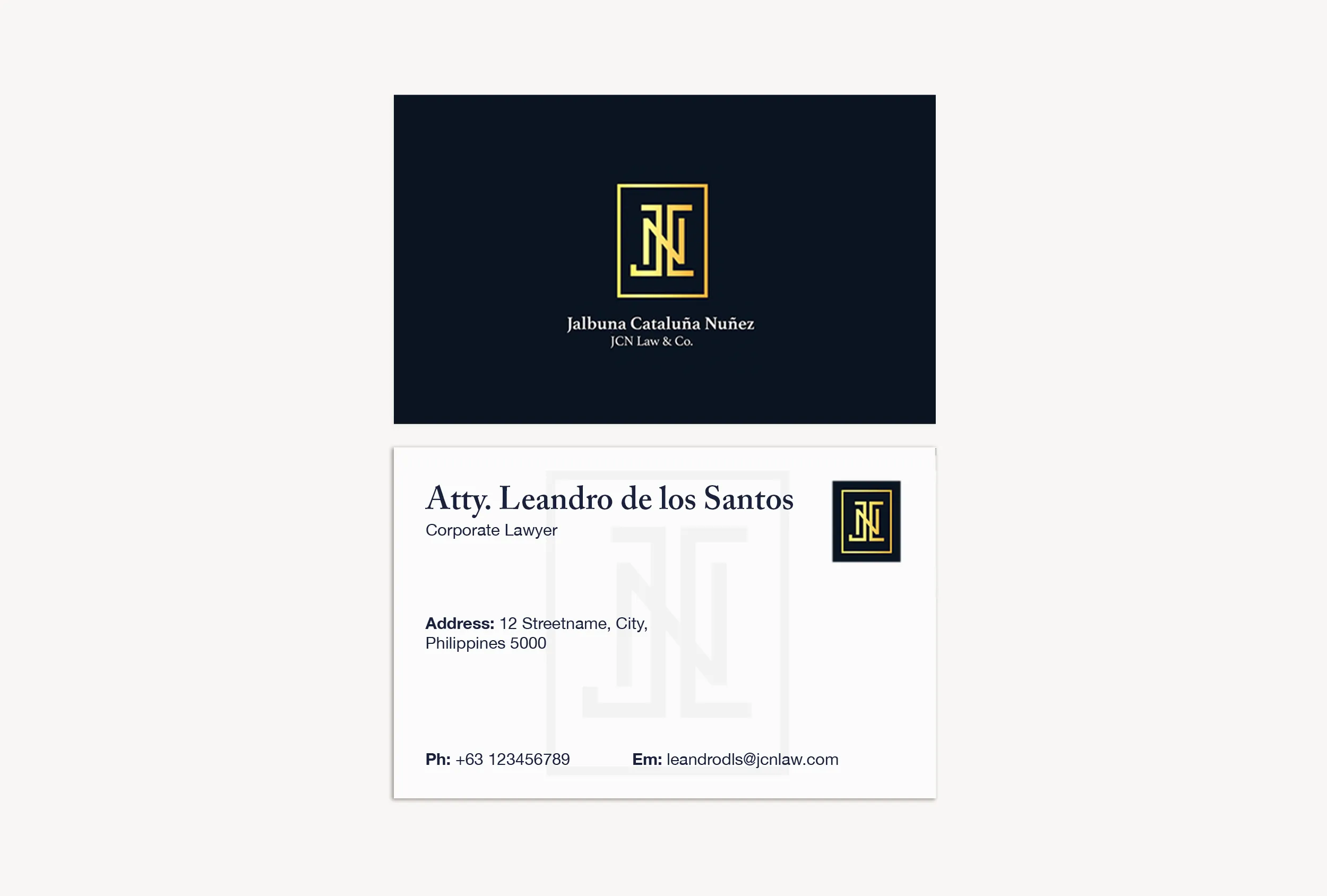 JCN law Branding and Logo Design