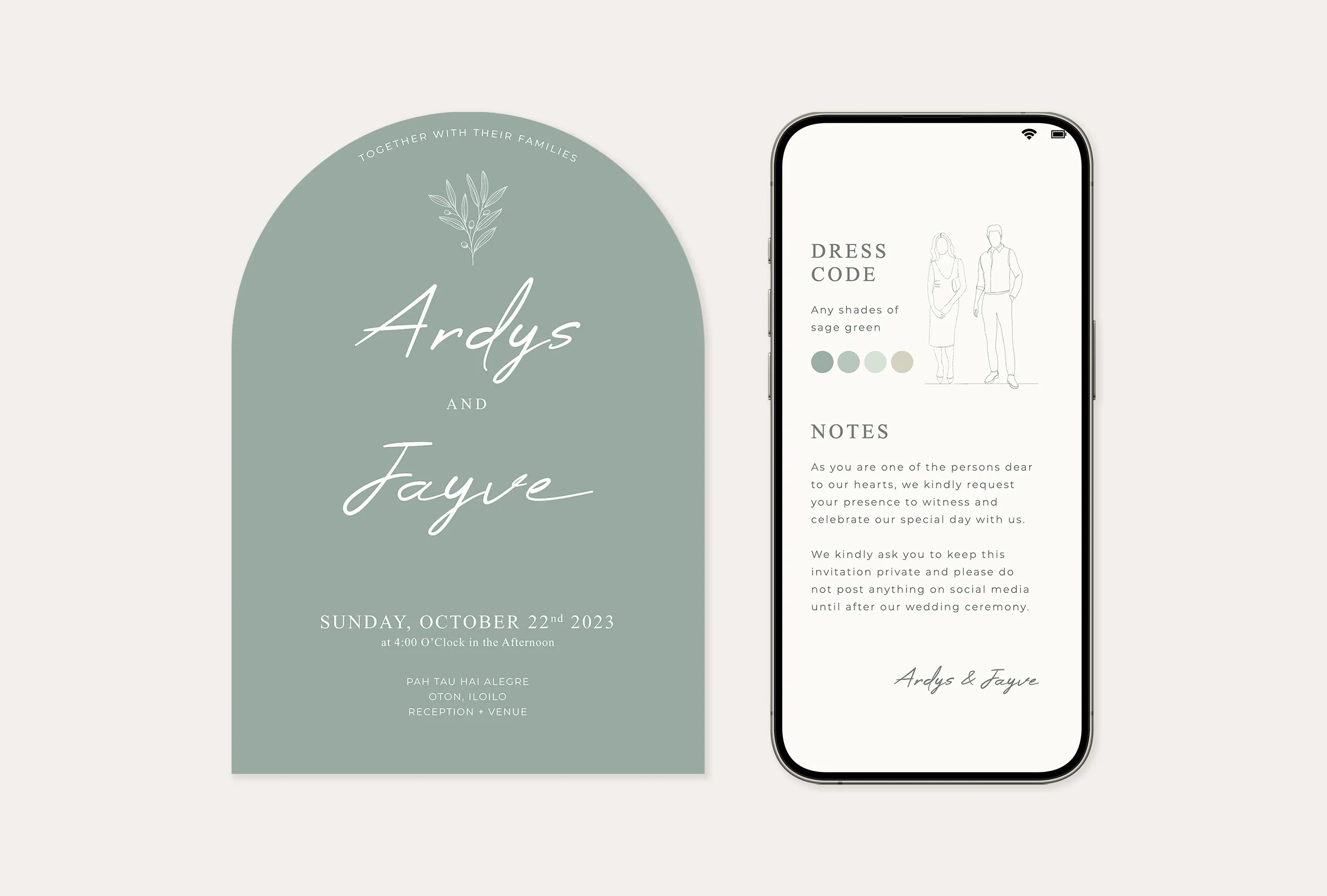 Web Design Wedding Invitation